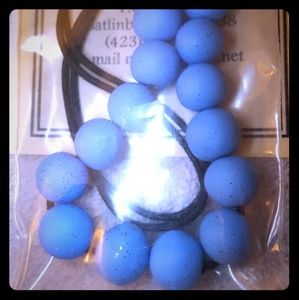 Handmade Blue Polymer Clay necklace
